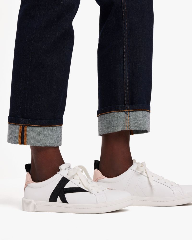 Kate Spade Signature Sneakers White / Pink / Black | 8365291-TV