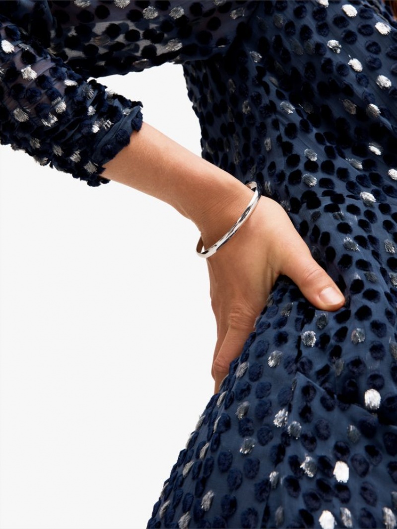 Kate Spade Silver Lining Idiom Bangle Silver | 5236481-SR