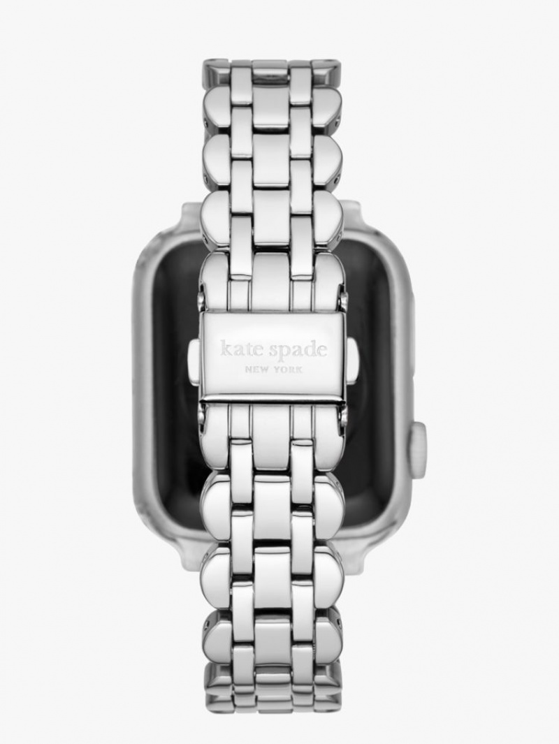 Kate Spade Silver Scallop Link Stainless Steel Bracelet 38/40mm Band For Apple Watch? Silver | 4082317-IN