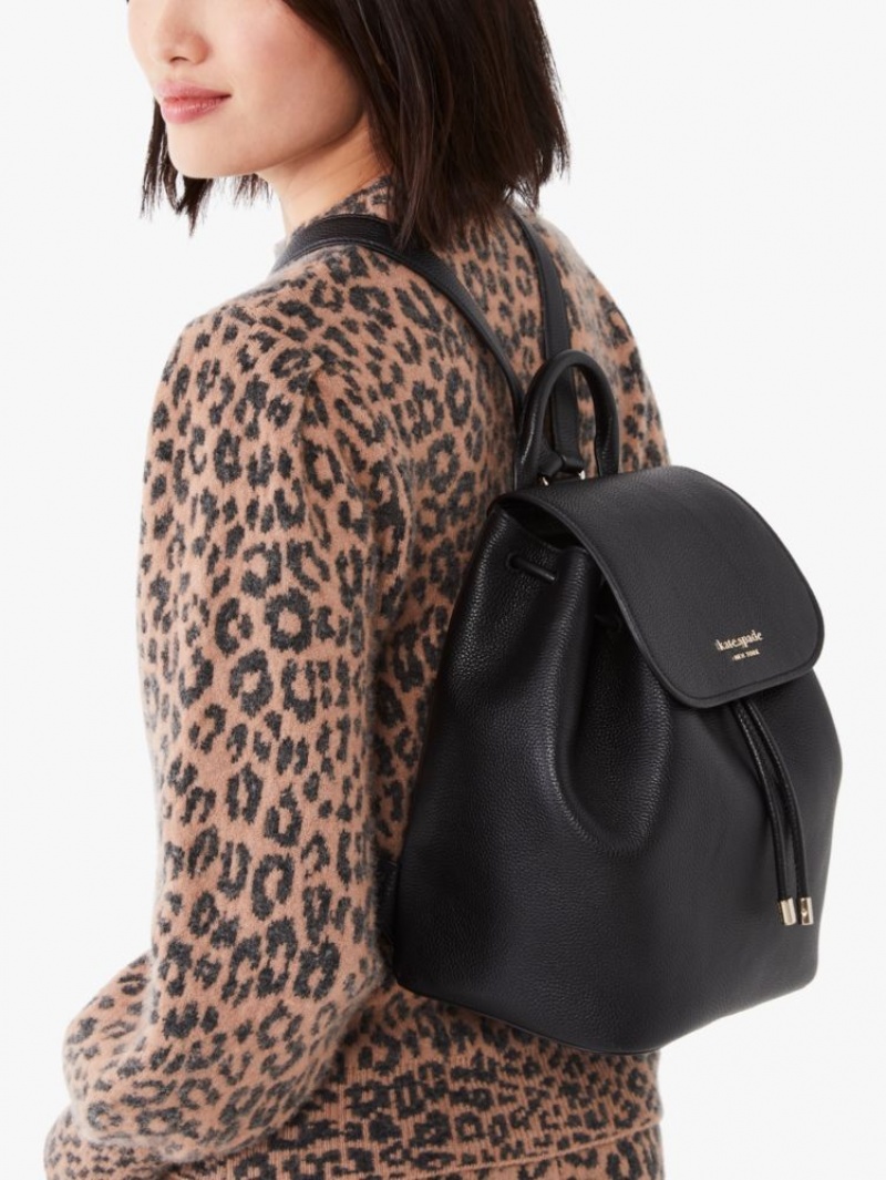 Kate Spade Sinch Medium Backpack Black | 6210974-TR