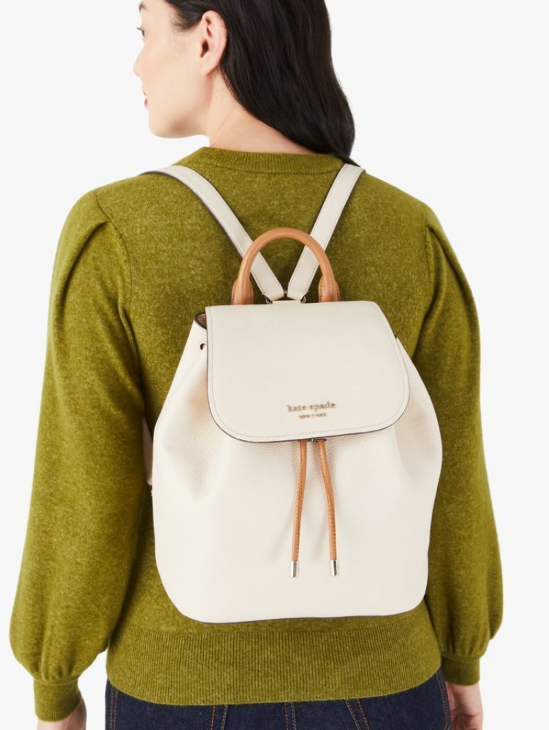 Kate Spade Sinch Pebbled Leather Medium Flap Backpack Multicolor | 3791082-IB