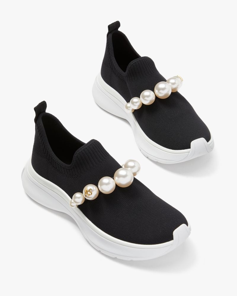 Kate Spade Stella Pearl Sneakers Black | 8472056-BV