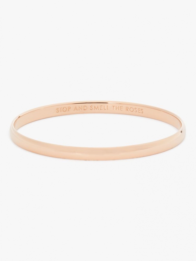 Kate Spade Stop And Smell The Roses Idiom Bangle Rose Gold | 7612403-HI