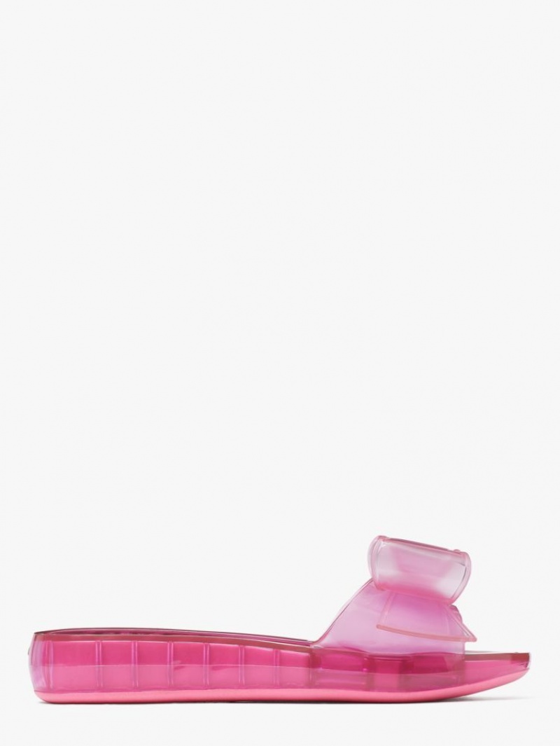 Kate Spade Tie The Knot Slide Sandals Pink | 0827396-FB