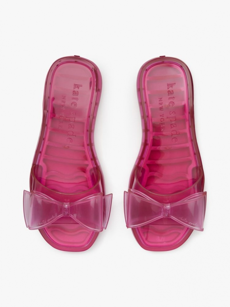 Kate Spade Tie The Knot Slide Sandals Pink | 0827396-FB