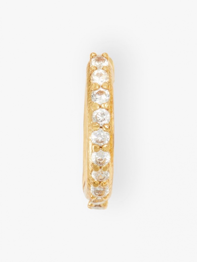 Kate Spade Tiny Twinkles Pave Mini Hoops Gold | 4923701-PN