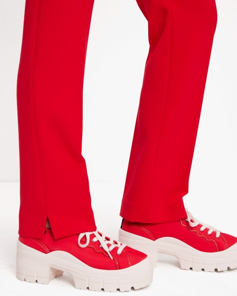 Kate Spade Twill Straight Leg Pants Red | 2385416-JG