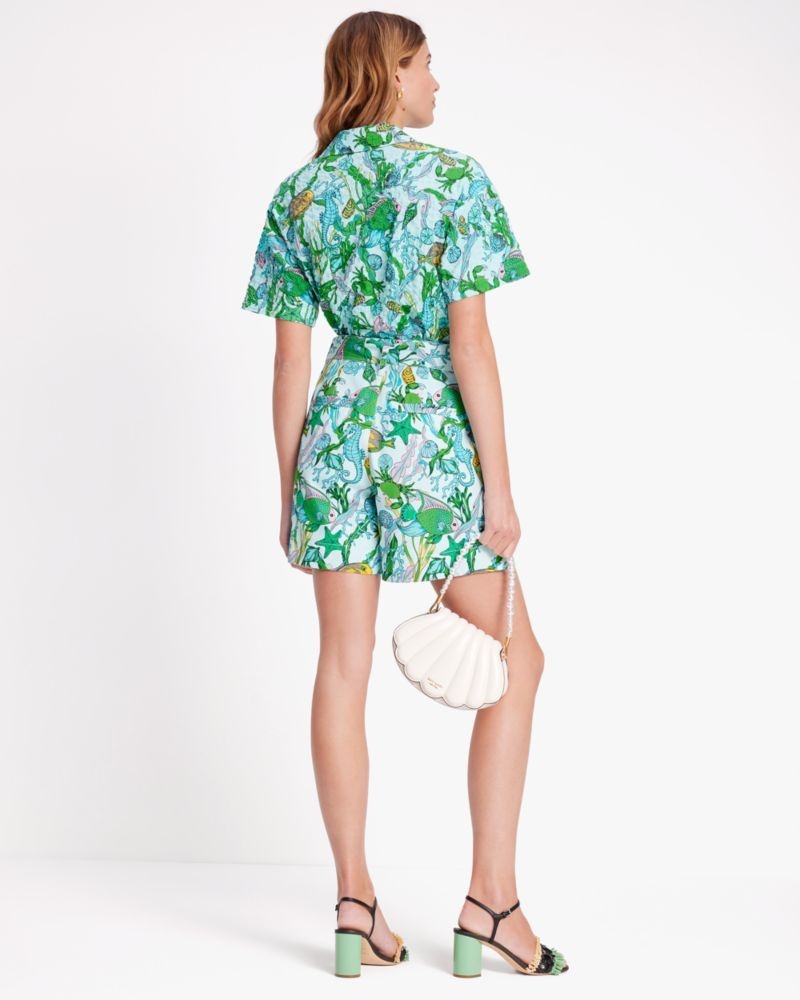 Kate Spade Under The Sea Tie-Waist Shorts Multicolor | 5309674-UB