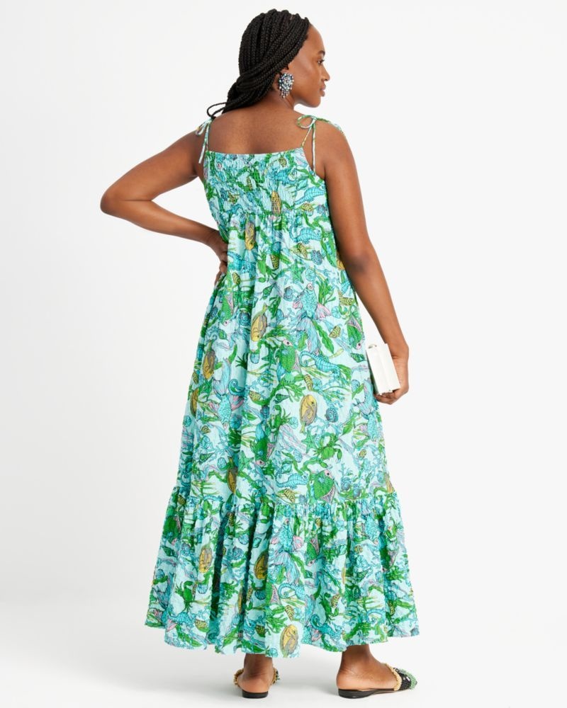 Kate Spade Under the Sea Tie-Strap Dress Multicolor | 7153082-ZY