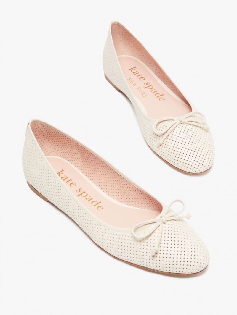 Kate Spade Veronica Ballet Flats Parchment | 2690538-BL