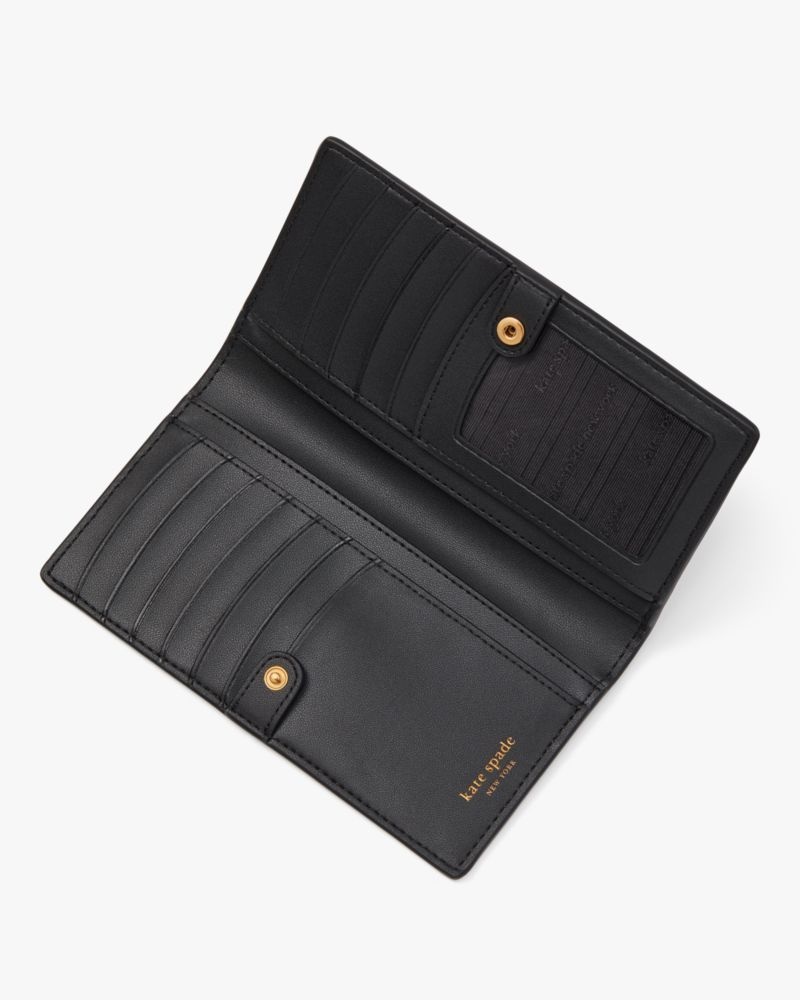 Kate Spade Veronica Slim Bifold Wallet Black | 7942508-LF