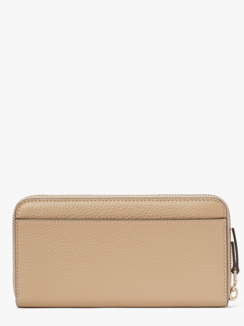 Kate Spade Veronica Zip-Around Continental Wallet Grey Brown | 8501964-VY