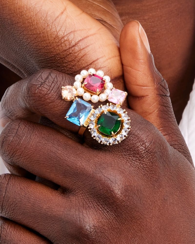 Kate Spade Victoria Cluster Cocktail Ring Multicolor | 1729580-QU