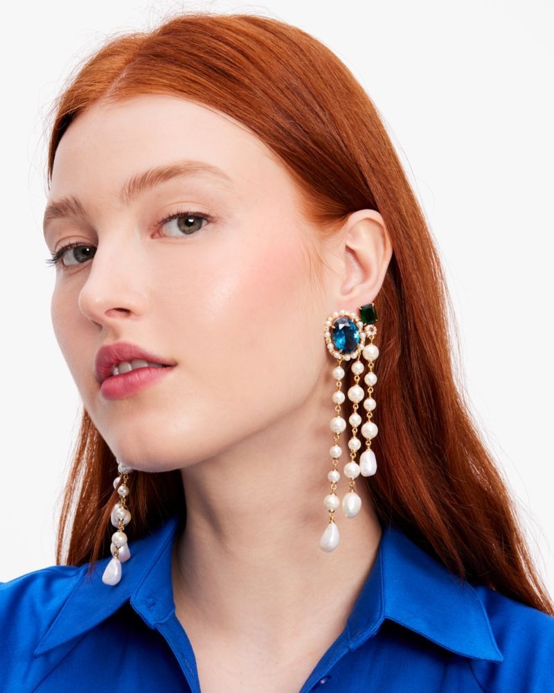 Kate Spade Victoria Fringe Earrings Multicolor | 7598106-DC