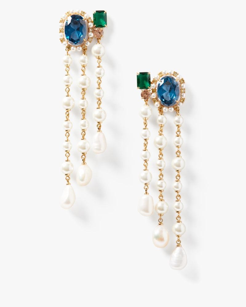 Kate Spade Victoria Fringe Earrings Multicolor | 7598106-DC