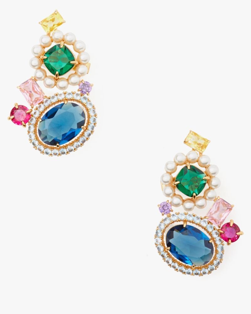 Kate Spade Victoria Statement Climber Earrings Multicolor | 6508234-LZ