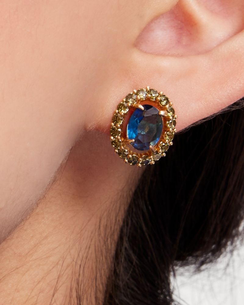 Kate Spade Victoria Studs Blue / Multicolor | 9402187-OB