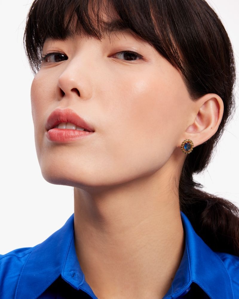 Kate Spade Victoria Studs Blue / Multicolor | 9402187-OB