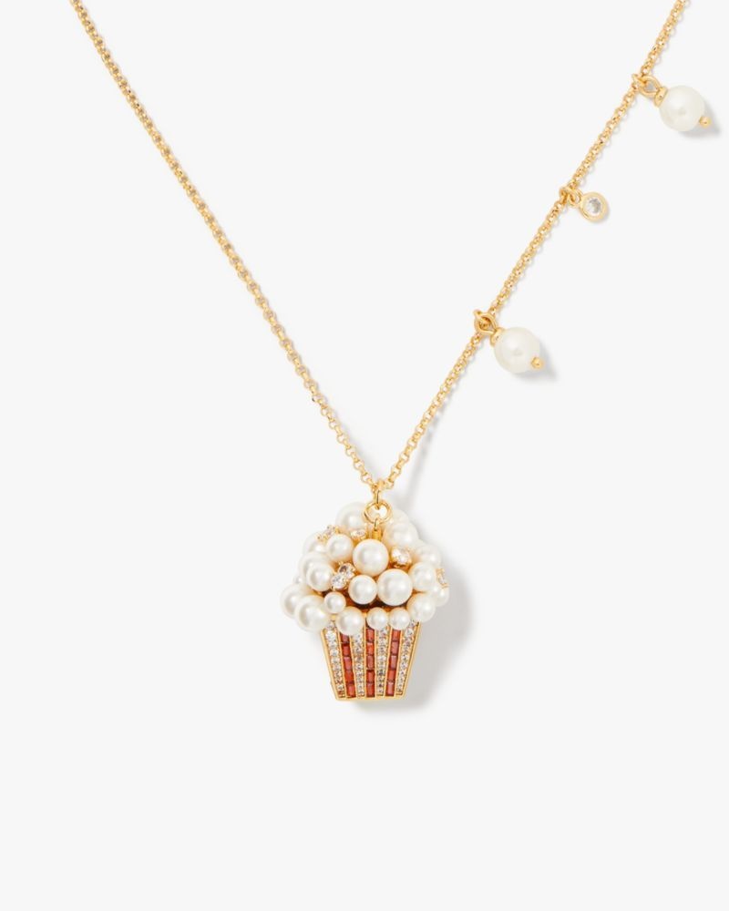 Kate Spade Winter Carnival Popcorn Pendant Red / Gold | 6702139-PS