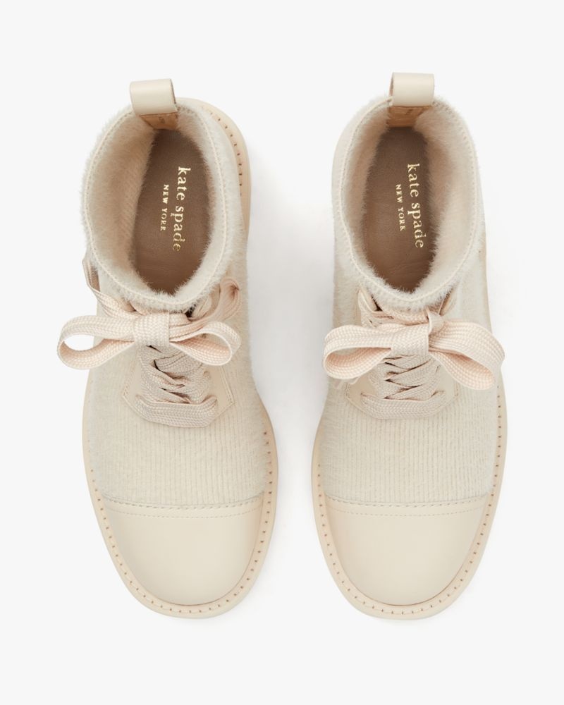 Kate Spade Winton Lug Booties Milk Glass | 9132658-XJ