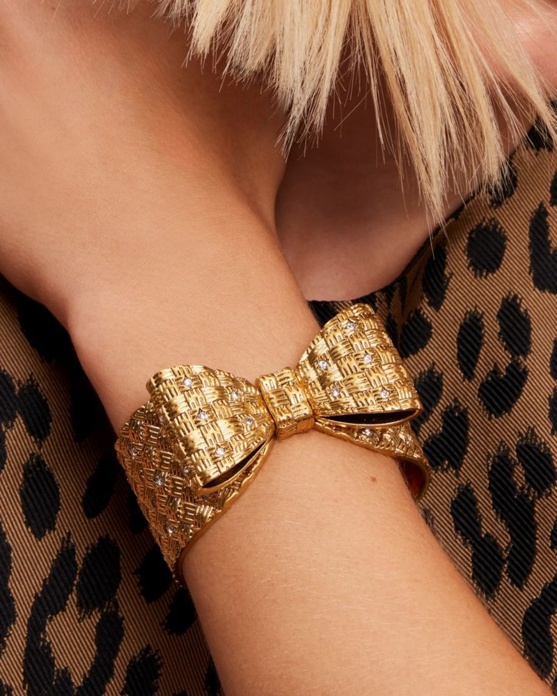 Kate Spade Wrapped In A Bow Statement Cuff Gold | 3296470-KD