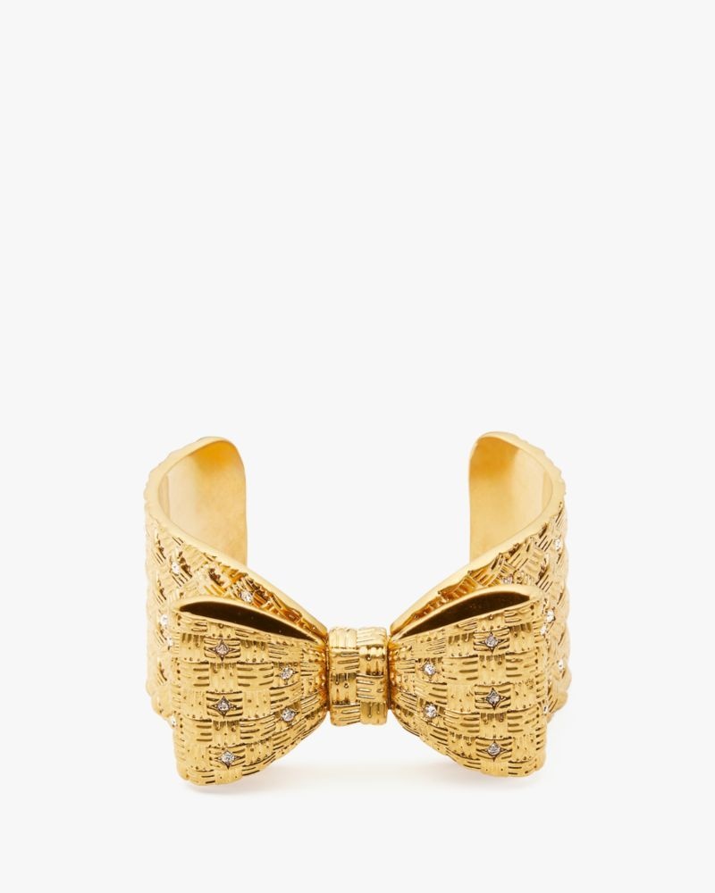 Kate Spade Wrapped In A Bow Statement Cuff Gold | 3296470-KD