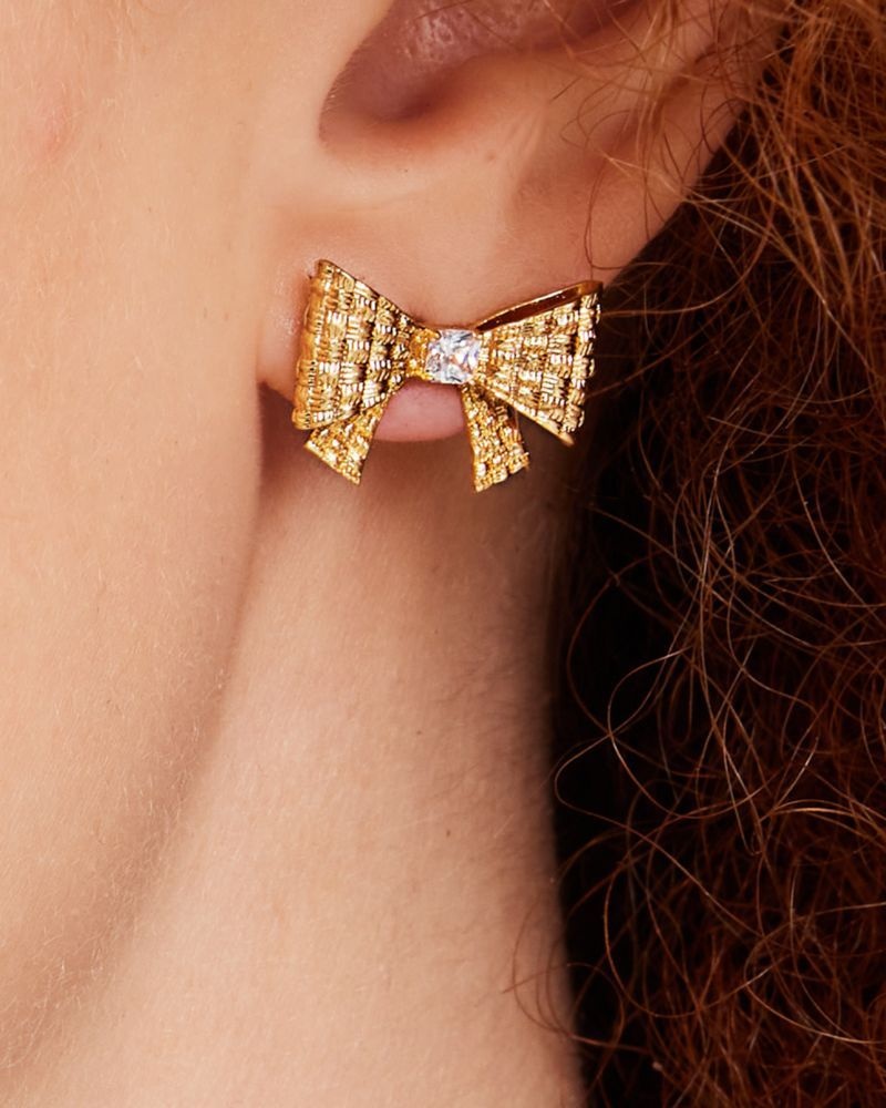 Kate Spade Wrapped In A Bow Studs Gold | 8943205-DM