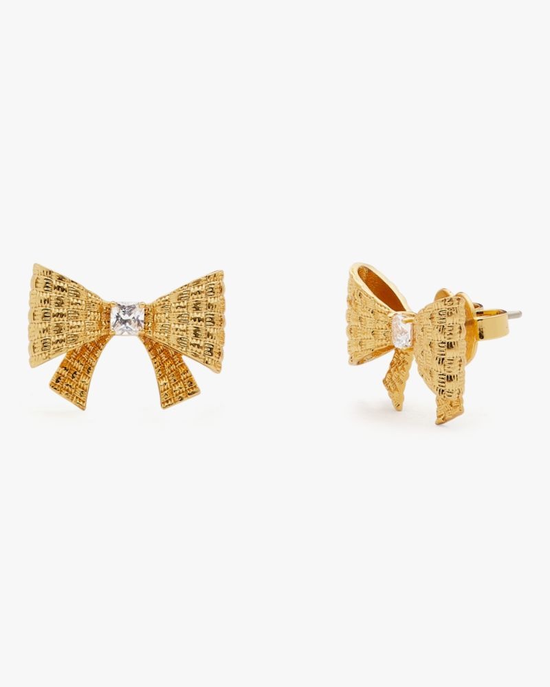Kate Spade Wrapped In A Bow Studs Gold | 8943205-DM